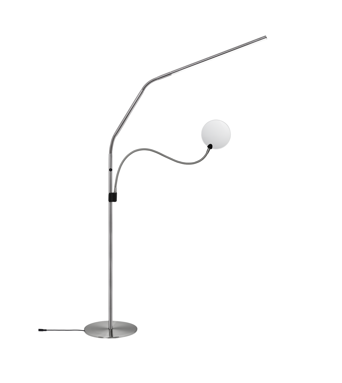 Slimline 4 Floor (Brushed Steel) & Magnifier Bundle