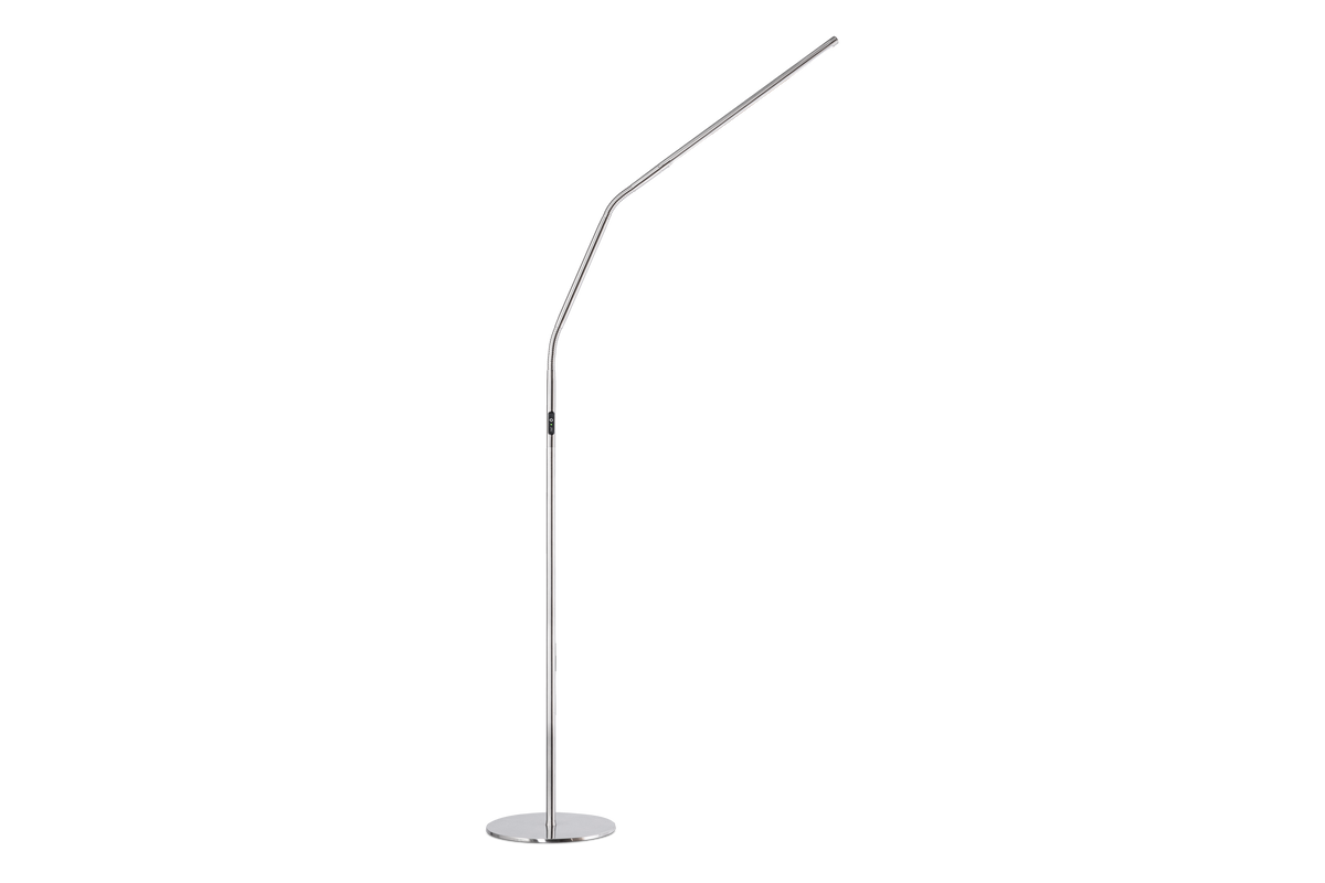 Slimline 4 Floor Lamp - Brushed Steel