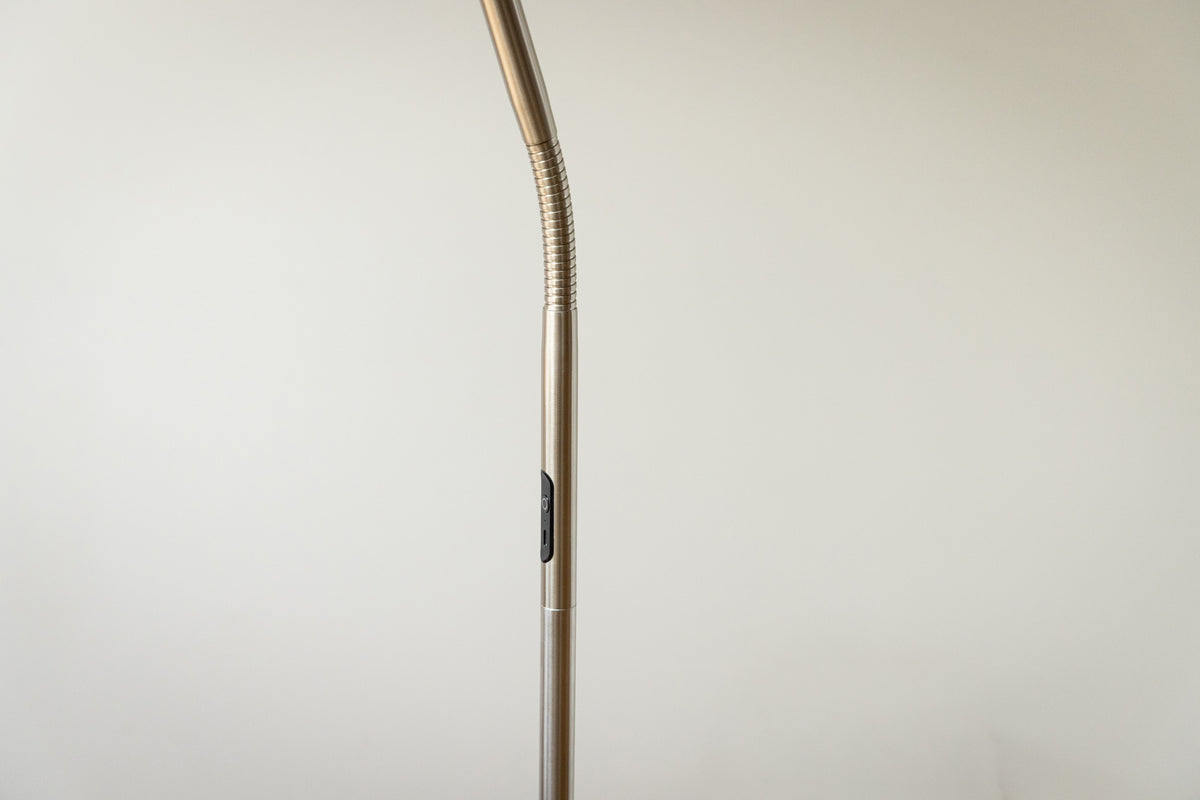 Slimline 4 Floor Lamp - Brushed Steel