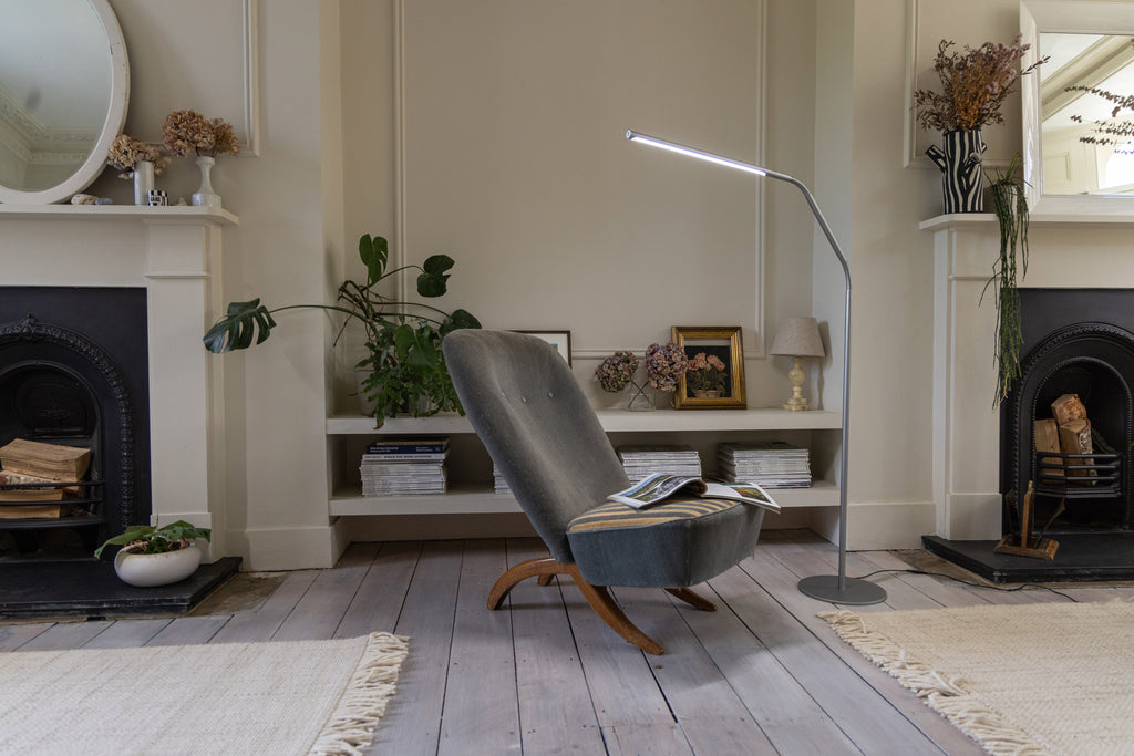 Slimline 4 Floor Lamp - Ice Grey