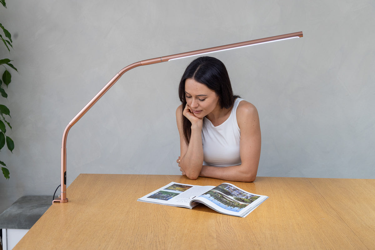 Slimline 4 Table Lamp – Rose Gold