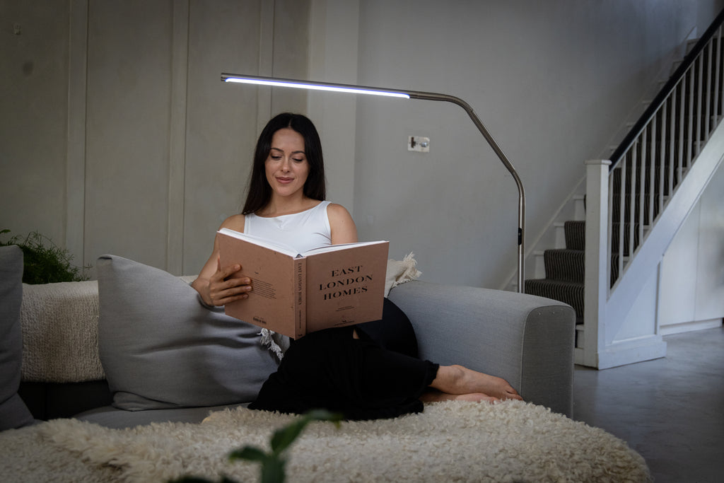 Slimline 4 Floor Lamp - Ice Grey